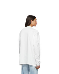 Heron Preston White Turtleneck Style Long Sleeve T Shirt