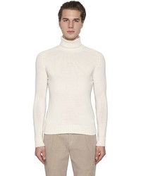 Lardini Wool Cashmere Turtleneck Sweater