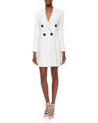 ADAM by Adam Lippes Adam Lippes Asymmetric Double Breasted Crepe Jacketdress