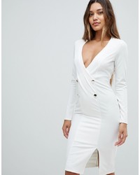 Outrageous Fortune Blazer Dress In Ivory