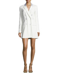 Veronica Beard Carlyle Double Breasted Mini Blazer Dress Off White