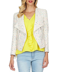 Cece By Cynthia Steffe Cropped Tweed Jacket