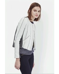 Riviera Collarless Tweed Jacket