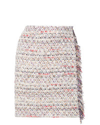 Adam Lippes Tweed Mini Wrap Skirt