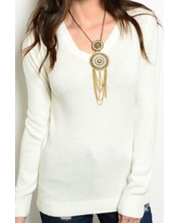 Env Boutique Ivory Sweater Top