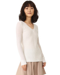 Maiyet Long Sleeve V Neck Sweater
