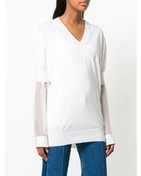 Givenchy Sheer Sleeve Sweater