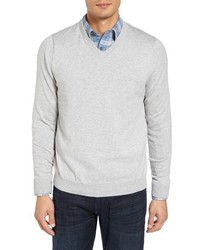 Nordstrom Shop Cotton Cashmere V Neck Sweater