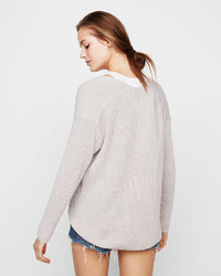 Express Slouchy Tunic Sweater