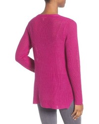 Eileen Fisher V Neck Organic Linen Sweater