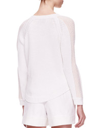 3.1 Phillip Lim V Neck Sweater With Cold Shoulders
