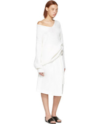 Calvin Klein Collection White Cashmere Etienne Sweater