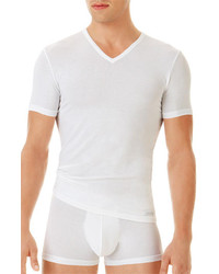 Calvin Klein U5563 V Neck Micromodal T Shirt White Medium