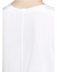 Helmut Lang Deep V Neck Slub Jersey T Shirt