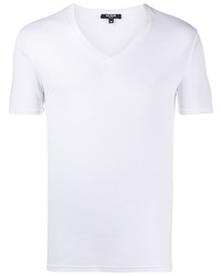 Balmain Embroidered Logo V Neck T Shirt