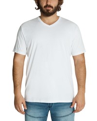 Johnny Bigg Essential V Neck Cotton T Shirt In White At Nordstrom