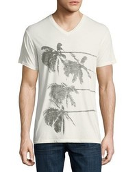 Sol Angeles Lazy Palms Cotton V Neck T Shirt