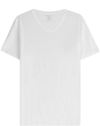 Majestic Linen T Shirt With V Neckline