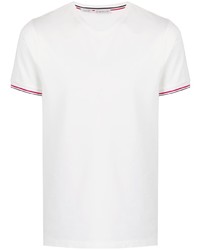 Moncler Logo Patch V Neck T Shirt