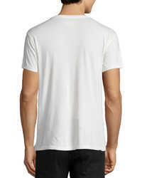 Sol Angeles Lust For Life V Neck T Shirt White