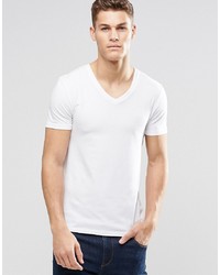ASOS DESIGN Muscle Fit T Shirt With V Neck And Stretch