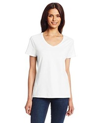 Hanes Nano Premium Cotton V Neck T Shirt Pack