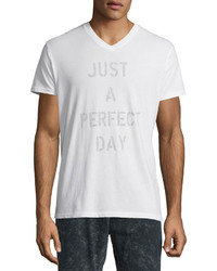 Sol Angeles Perfect Day Short Sleeve V Neck T Shirt White