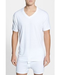 Nordstrom Shop 4 Pack Regular Fit Supima Cotton V Neck T Shirts
