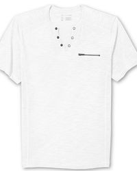 INC International Concepts Split Neck T Shirt