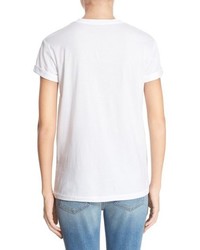 Alexander Wang T By V Neck Superfine Jersey Tee