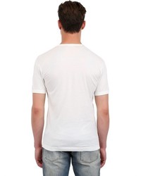 Dolce & Gabbana V Neck Light Cotton Jersey T Shirt