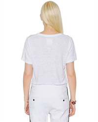 Etoile Isabel Marant V Neck Linen T Shirt