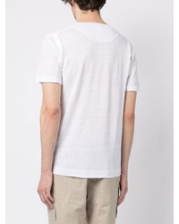 120% Lino V Neck Linen T Shirt