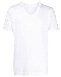 120% Lino V Neck Linen T Shirt