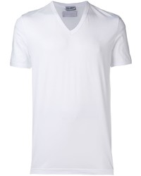 Dolce & Gabbana V Neck Logo Patch T Shirt
