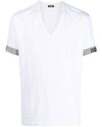 DSQUARED2 V Neck Logo Tape T Shirt