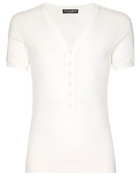 Dolce & Gabbana V Neck Short Sleeve T Shirt