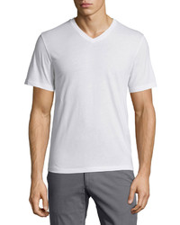 Zachary Prell V Neck Short Sleeve T Shirt White