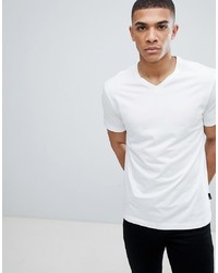 Burton Menswear V Neck T Shirt In White