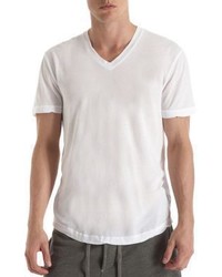 James Perse V Neck T Shirt White