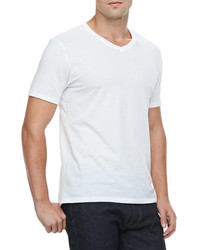 Vince Favorite V Neck T Shirt White