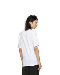 Kozaburo White Assa Lace Up T Shirt