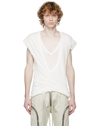 Rick Owens White Double Dylan T Shirt