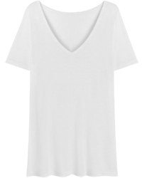 White Slub Jersey T Shirt
