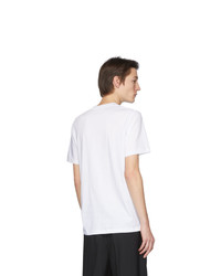 Jil Sander White V Neck T Shirt
