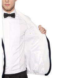 DSQUARED2 Cotton Silk Tuxedo Jacket W Velvet