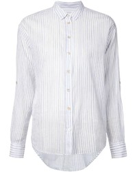 Closed Voile Striped Blouse