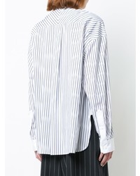 Juun.J Striped Asymmetric Shirt