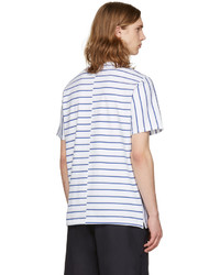 rag & bone Rag And Bone White Disrupted Stripe T Shirt