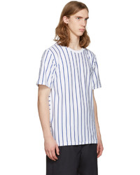 rag & bone Rag And Bone White Disrupted Stripe T Shirt